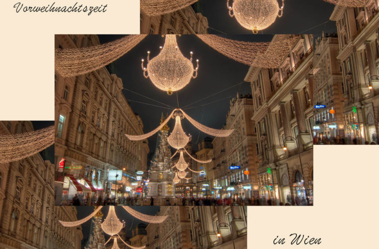 What to Do in der Vorweihnachtszeit in Wien, Titelbild, Beleuchtung Graben